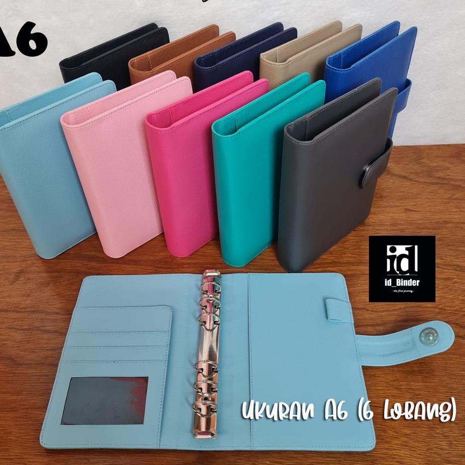 

▌▌▌ BINDER A6 (6 LOBANG RING) KULIT JERUK 10 WARNA PILIHAN UKURAN