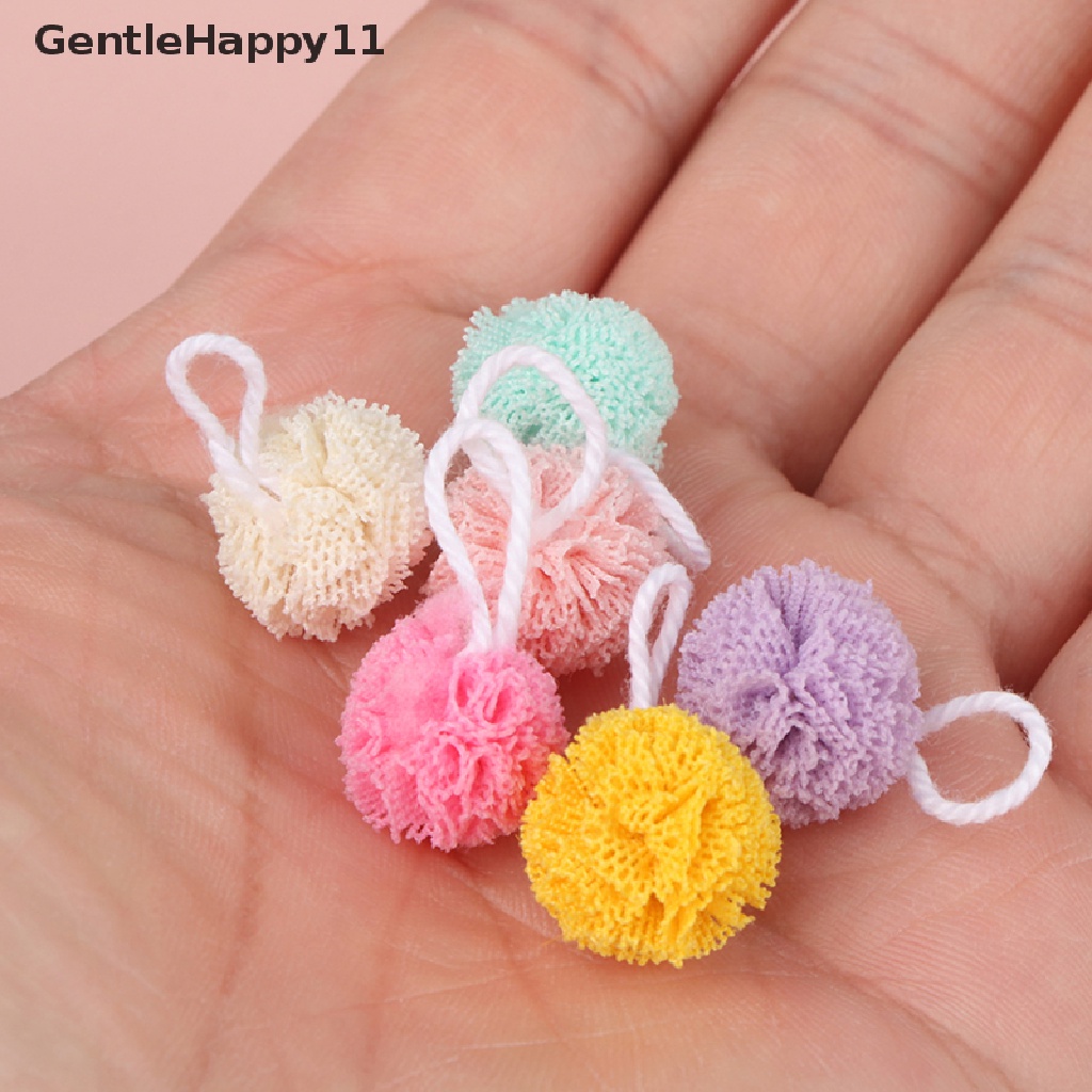 GentleHappy 3Pcs Dollhouse Miniature Furniture Simulation Bath Ball Model DIY Accessories id