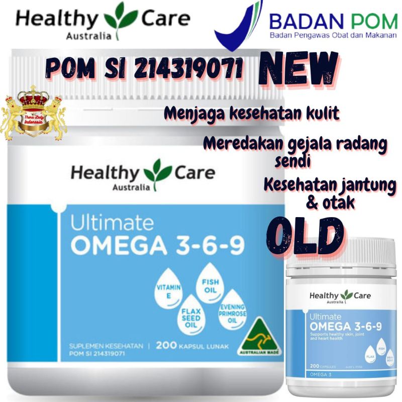 Healthy care Ultimate omega 3-6-9 asli australia