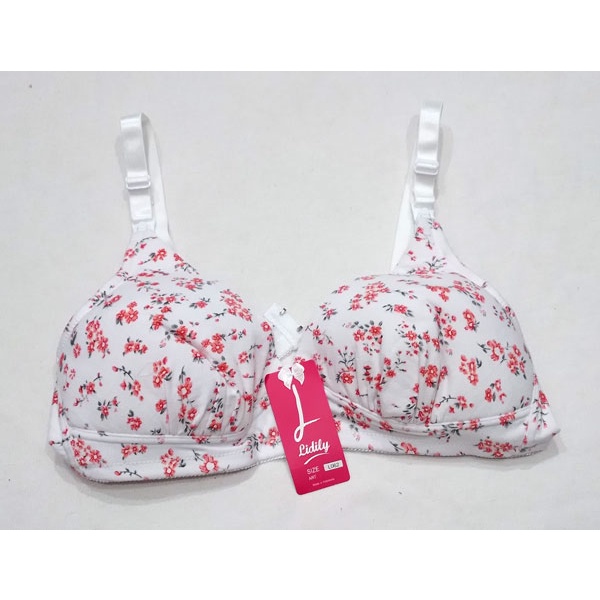 BH Menyusui Bermotif Bahan Tebal Lydyly Bra Menyusui Premium dengan 2 Kait Penutup