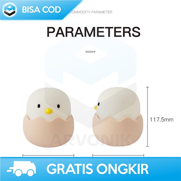 LAMPU TIDUR DENGAN SENSOR SENTUH LAMPU TIDUR LUCU RECHARGEABLE 1200MAH