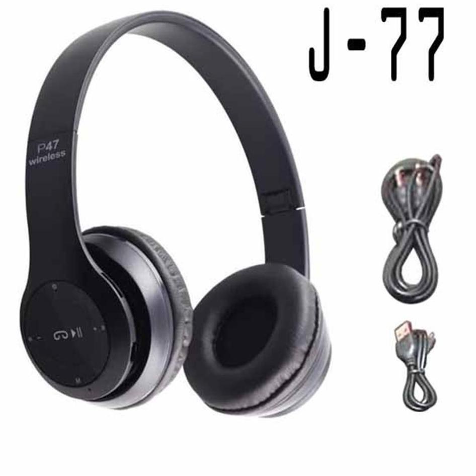 Promo Hari Ini HEADSET HEADPHONE BANDO WIRELESS J77 / P47 BLUETOOTH EXTRA SUPER BASS DJ