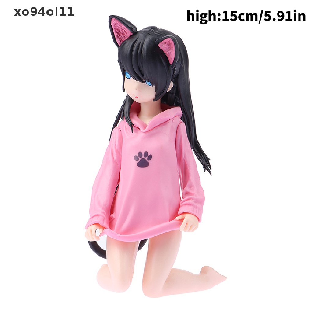 Xo Tokoh Anime Ripuka Action Figure Sexy Kat Meisje Cijfers Collection Model Mainan OL