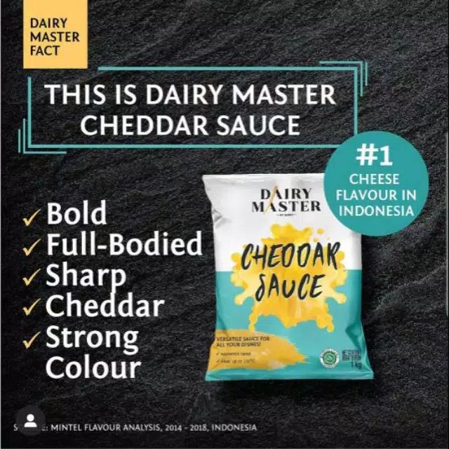

Widyatmogrosir - Dairy Master Cheddar Sauce - Saus Keju 1Kg