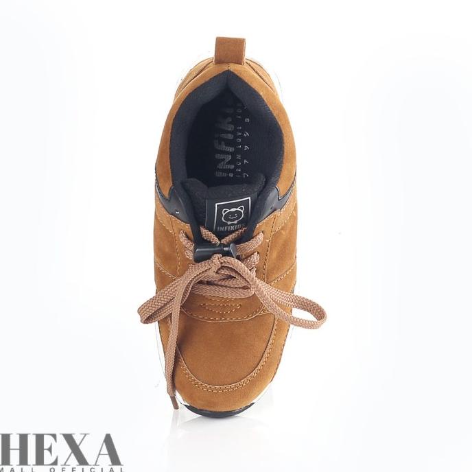 New Sepatu Anak Laki Laki Cowok Sneakers Umur Usia 6 7 8 9 10 Tahun Coklat ,,