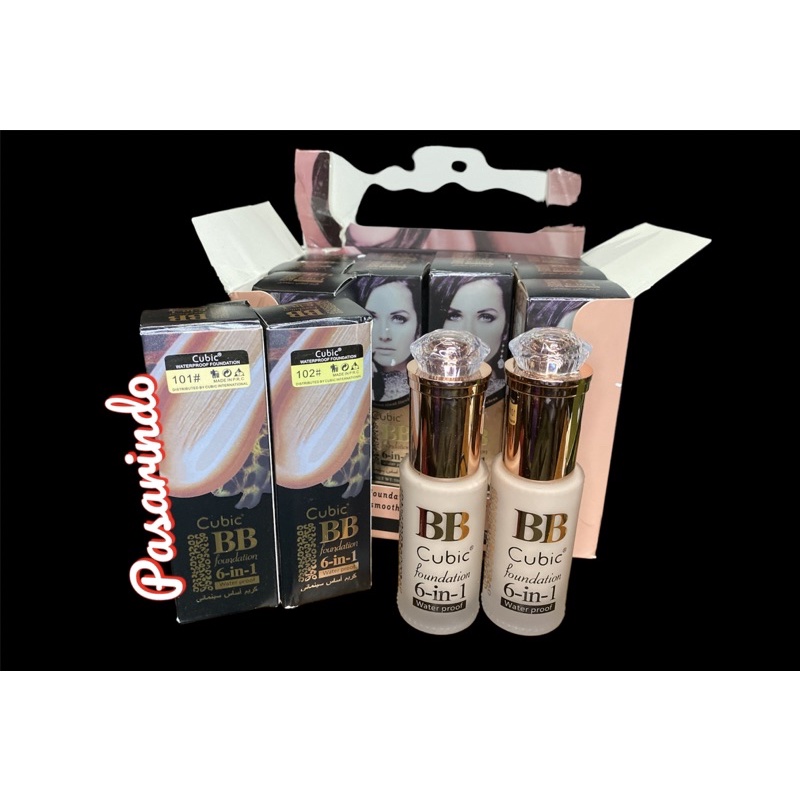 SALE 8.8! BB CUBIC FOUNDATION 6IN1