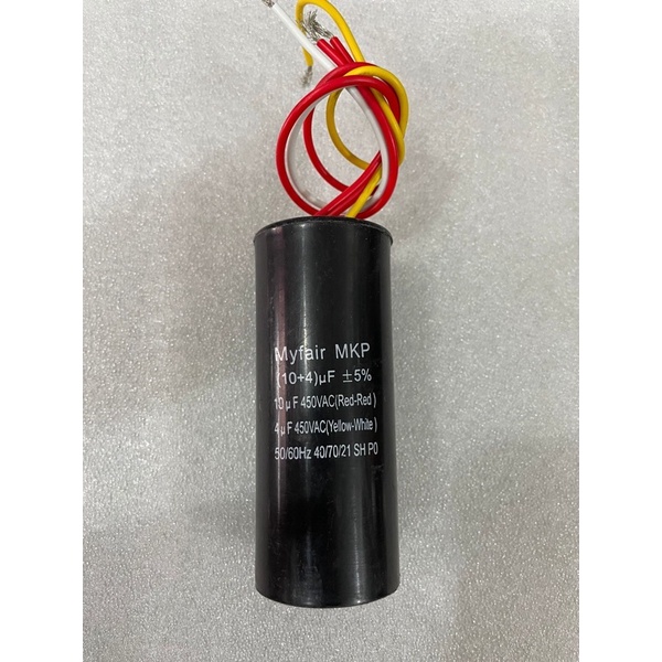 Kapasitor 4+10 UF Capasitor Mesin Cuci 10+4 Mikro 10 - 4 Uf