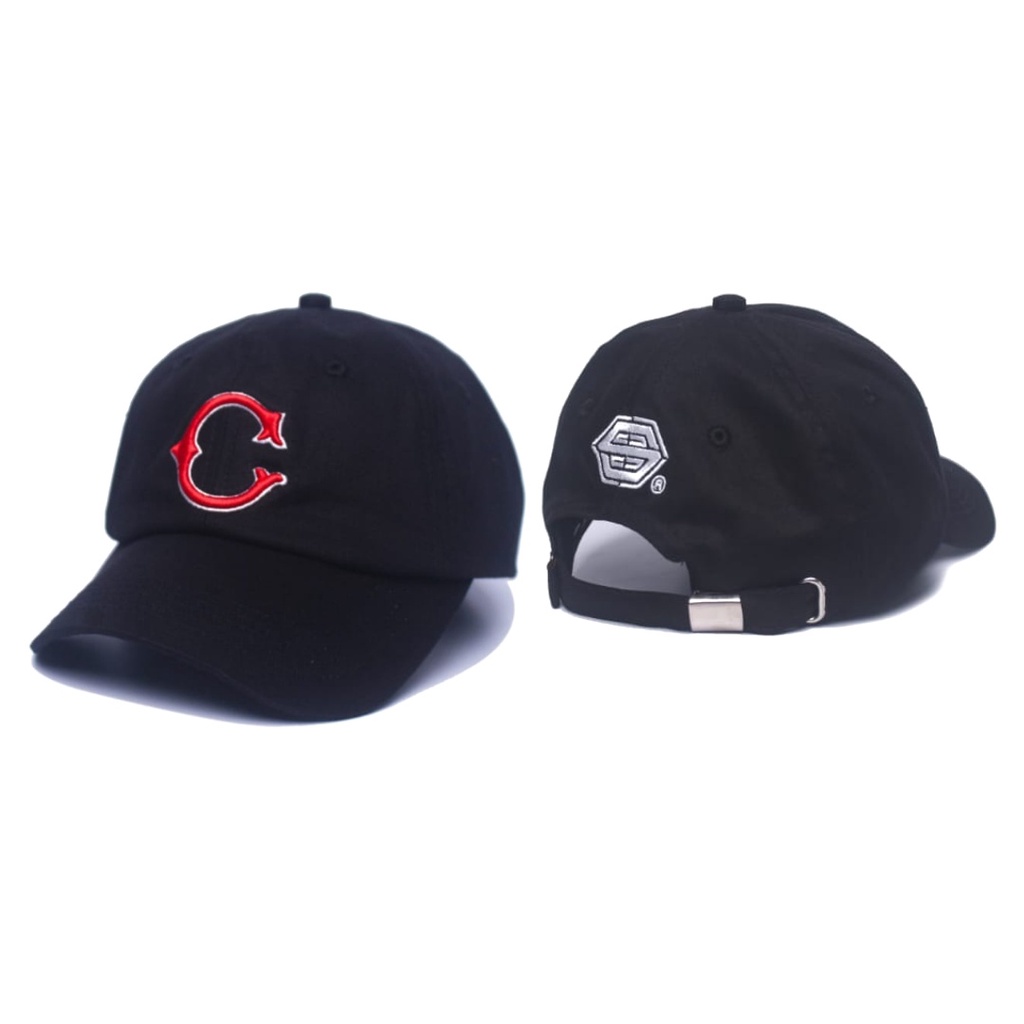 SKATERS Topi Baseball Polocap Polo Cap Logo Hitam 02