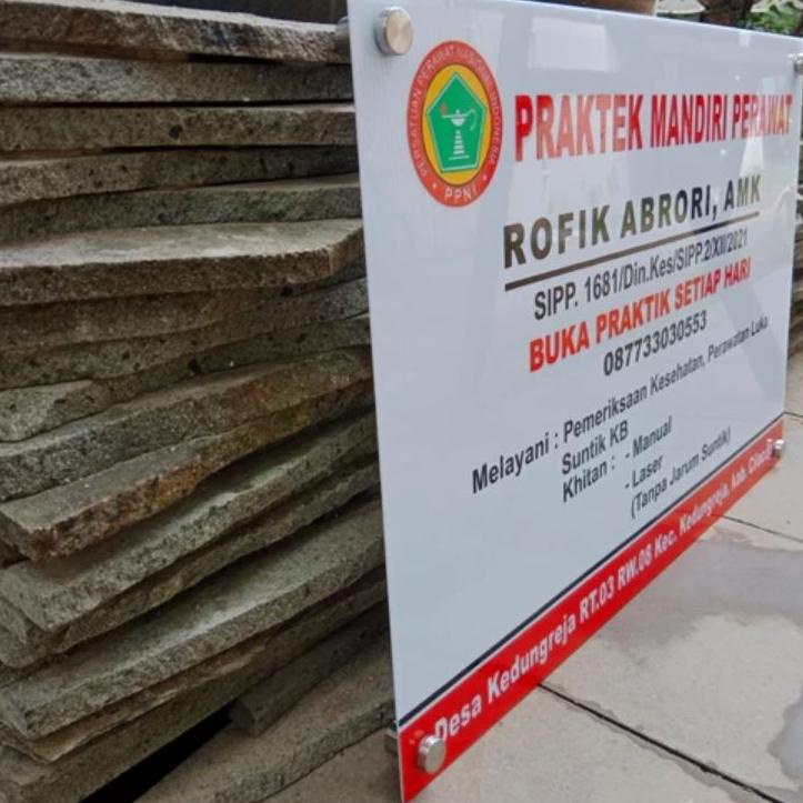 

[H-K6K][㊛] Akrilik papan praktek Apoteker, Dokter, Bidan , Akrilik papan praktek Dokter Free Packing_SIAP PAKAI berkualitas