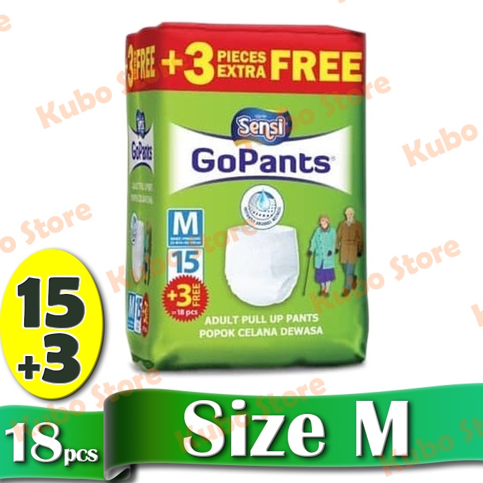 Sensi GoPants MIDI Diaper Popok Dewasa Model Celana Adult Go Pants S, M, L, XL