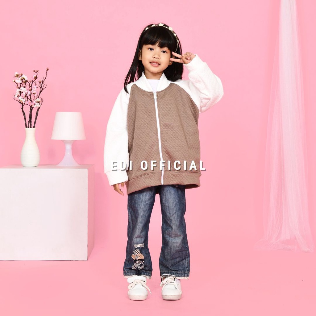 Jacket Anak Terbaru Bahan Diamon Knit Super Lembut - Jaket Anak Cewek / Cowok Usia 1-6 thn