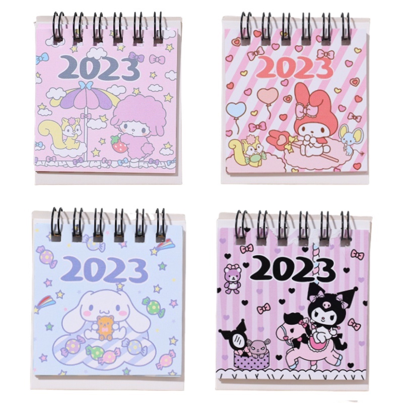 Foldable Mini Standing Notebook Kreatif Siswa Meja Ornamen Rencana Lucu Tulisan Kertas Kalender 2023kalender Meja Kartun Untuk Kantor Sekolah Keluarga