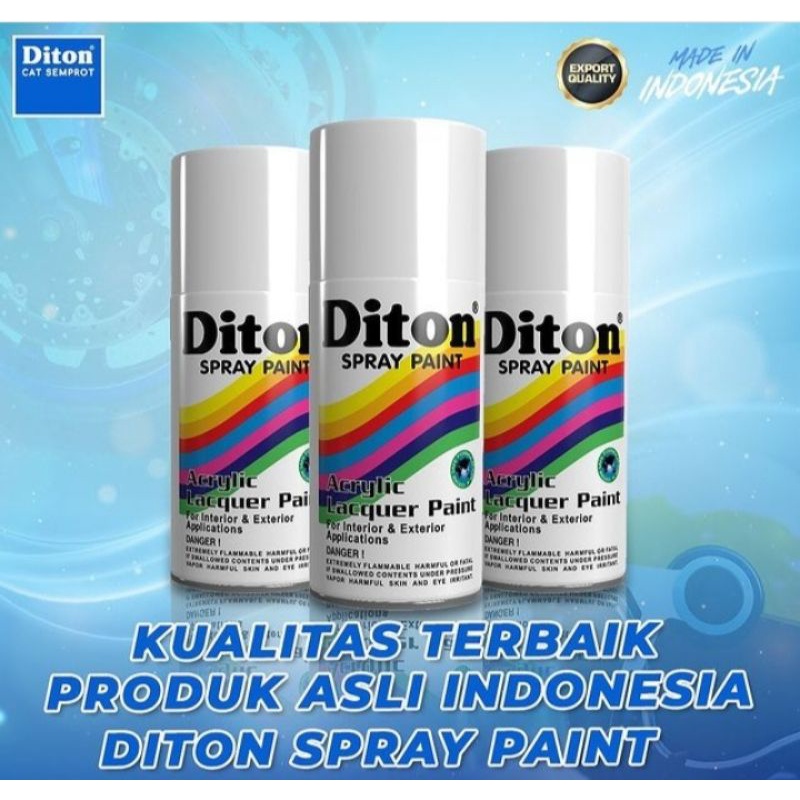 Pilok Pilox Cat Semprot Diton 300cc black doff 884 clear 8540 putih 840 biru hitam 839 merah cabe ye