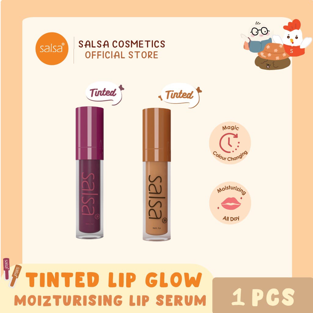 SALSA Lip Glow Serum  Moisturizing Serum Bibir TINTED COLOUR