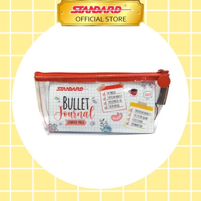 

STANDARD PAKET PENSIL CASE - SERIES (BULLET JOURNAL-RED)