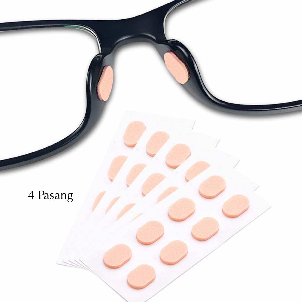 8 Pcs Stiker Kacamata Penyangga Hidung Pencegah Turun - Non Slip Spons - Nose Pad Model C Group