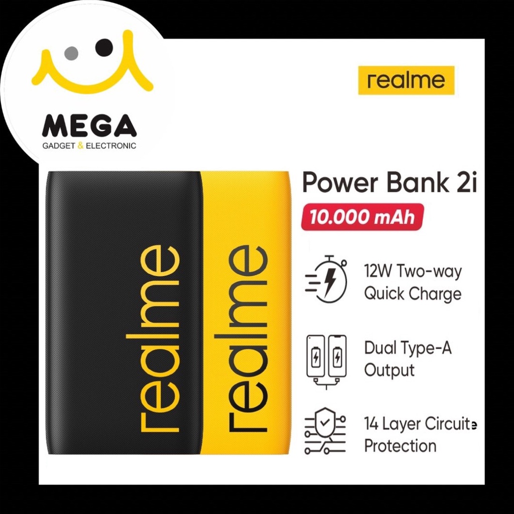 Realme Powerbank 2i 10.000 mAh Garansi Resmi Realme Indonesia