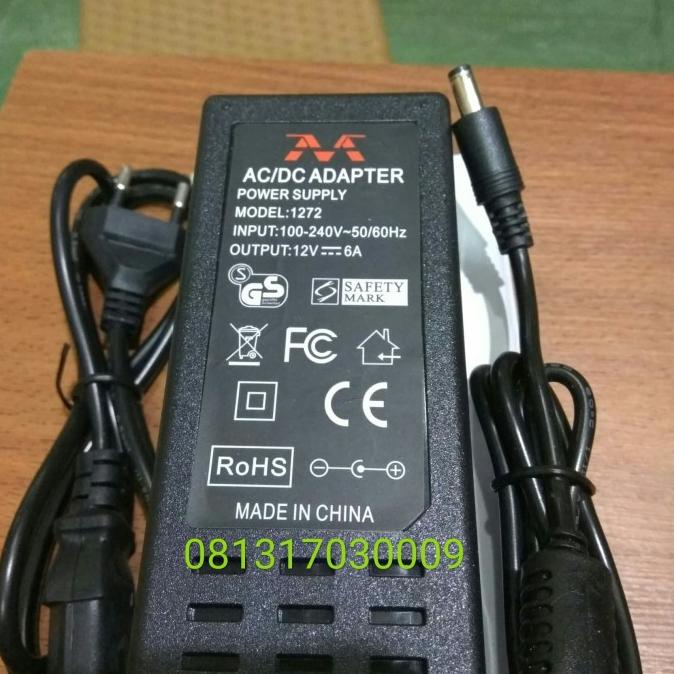 Adaptor 12V 6A Adaptor Pompa DC