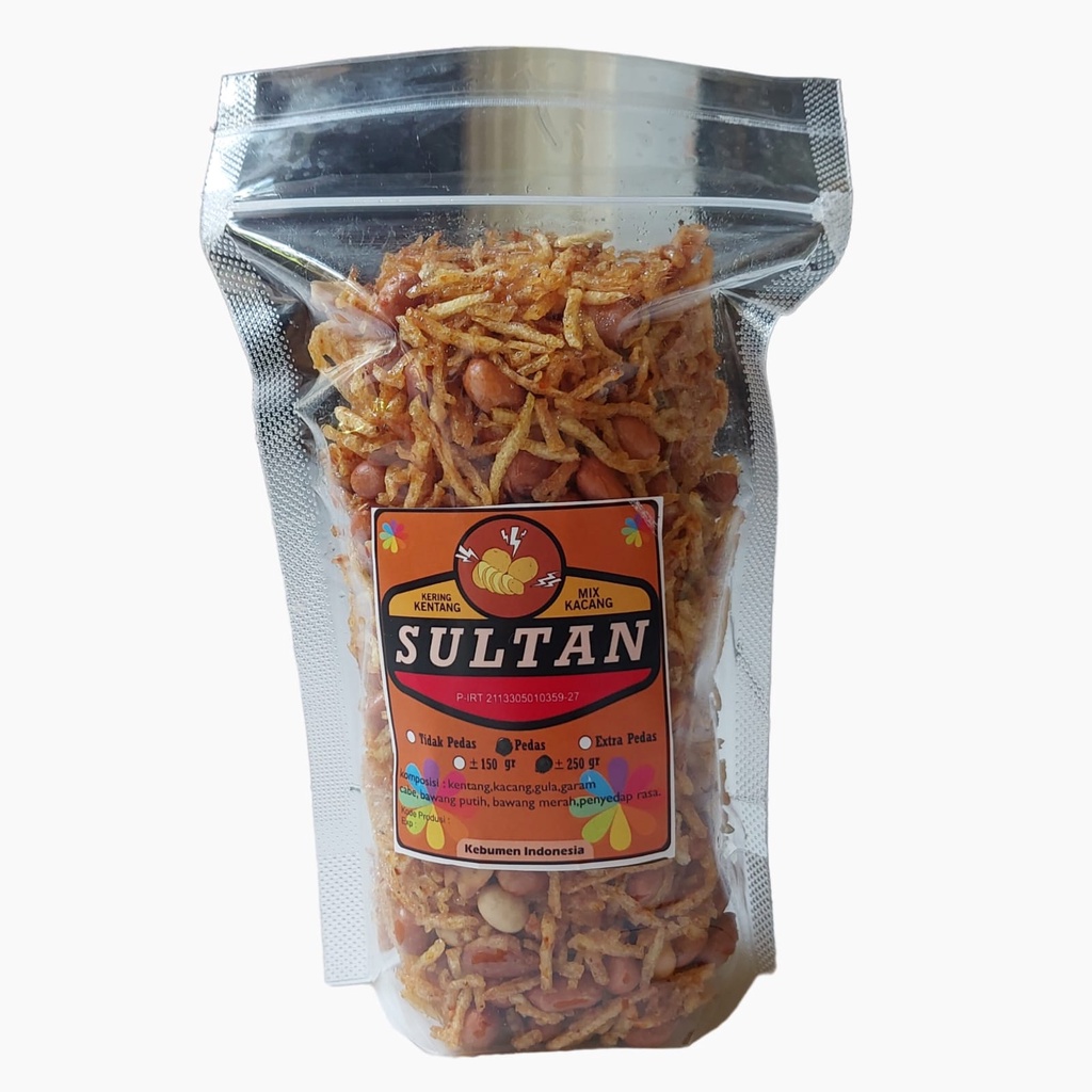 

Mustofa Kering Kentang Mix Kacang SULTAN Netto 250gr