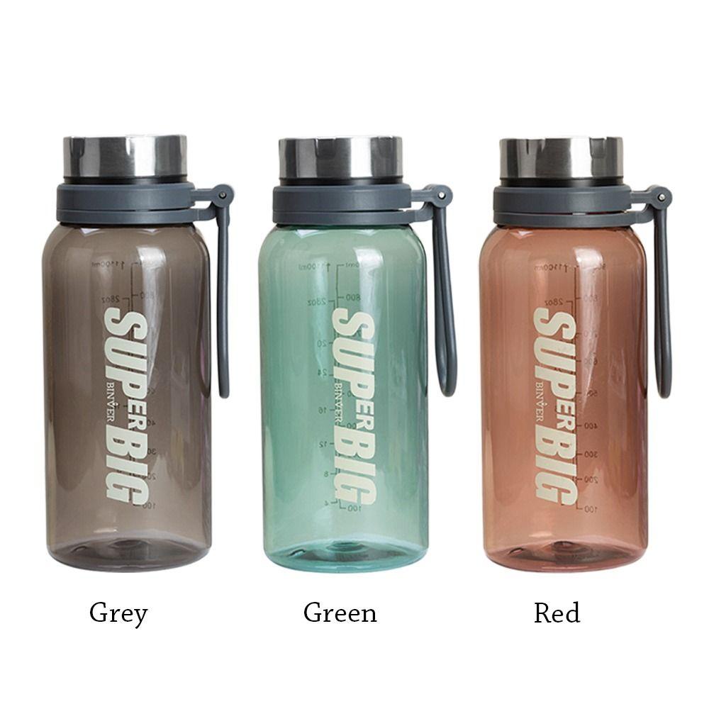 Top 1160ml Sports Water Bottle Botol Minum Frosted Plastik Portable