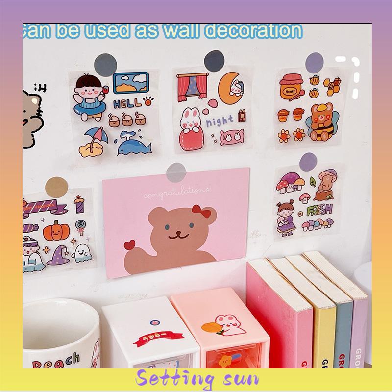 20pcs Stiker Kartun Lucu Untuk Dekorasi Notebook DIY Sticker Stationady TN