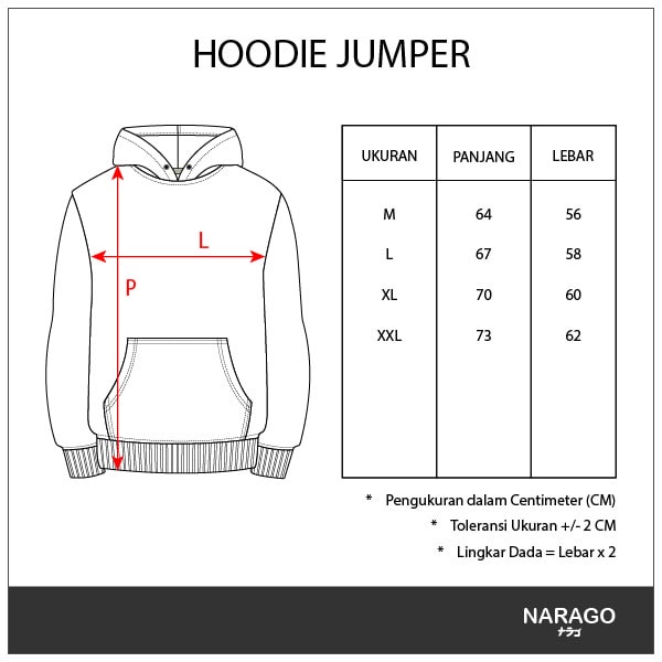 Nara.Grosir - Hoodie Polos Narago l Sweater Hodie Unisex