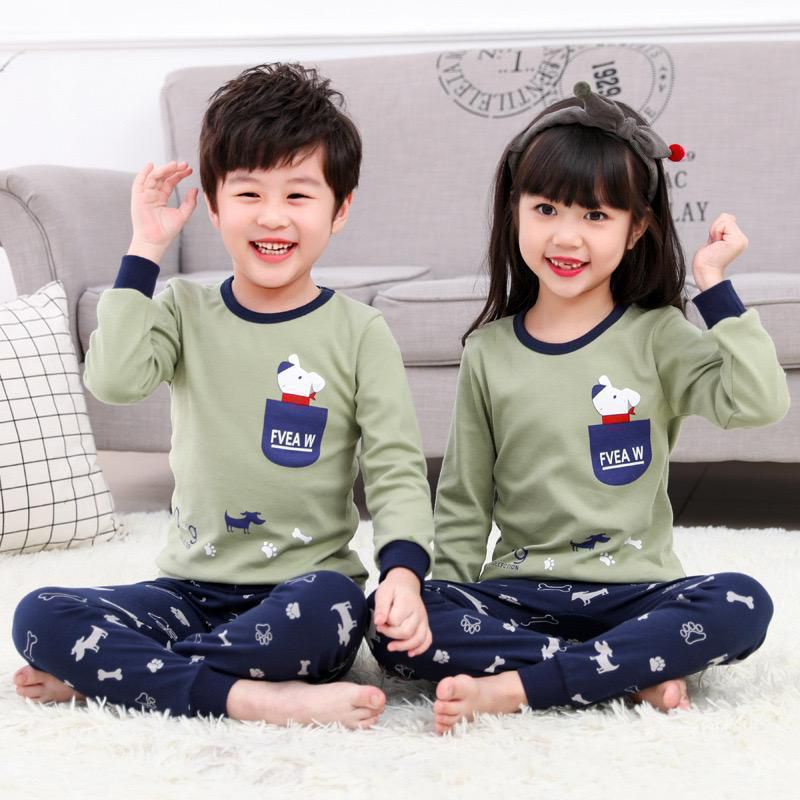 Baju tidur anak laki laki / piyama anak import / stelan panjang piyama anak pria 3 - 9 Tahun