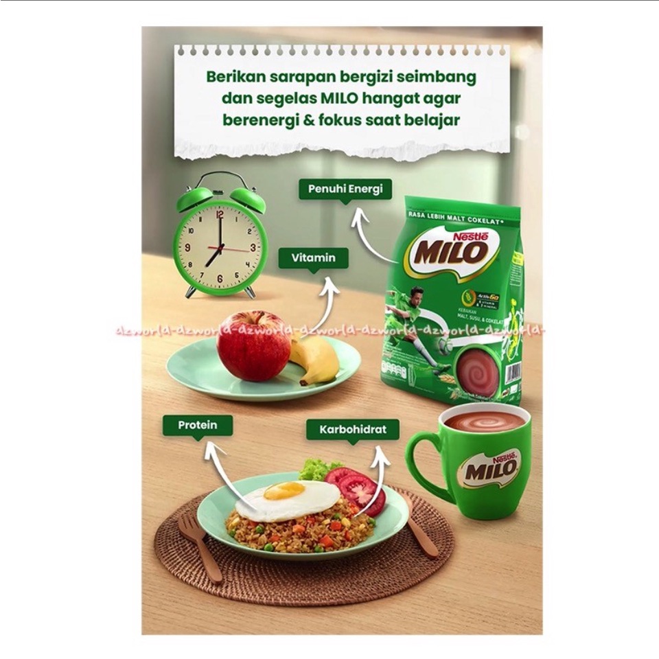 Milo Nestle Susu 3 In 1 Activ Go Polybag 790gr Milo Bubuk Coklat Kemasan Ekonomis Susu Cokelat Millo Milk Chocolate Powder 790 gram