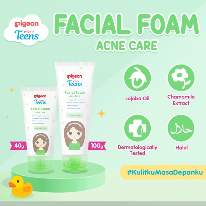 PIGEON Teens Facial Foam - All Varian 100 gr dan 40 gr / READY STOCK
