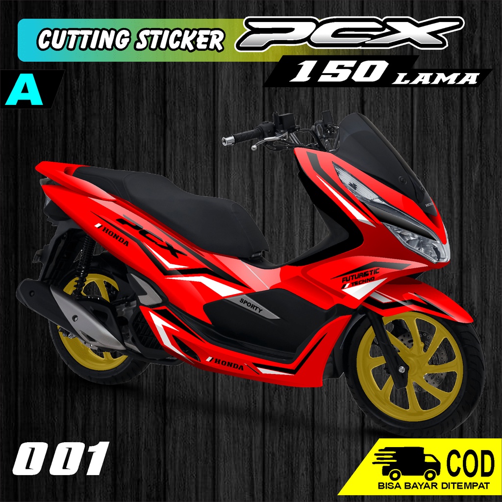 Cutting Sticker motor Pcx 150 Putih