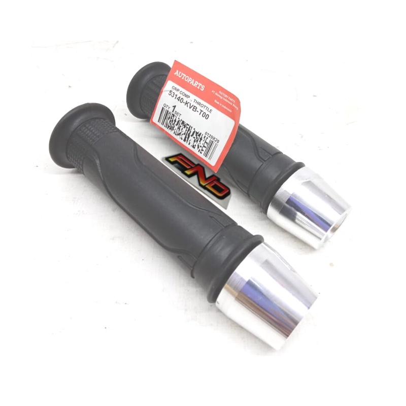 Handfat handgrip sarung gas orignl honda + jalu stang chrome model pcx beat vario scoopy genio revo supra kharisma dll all honda