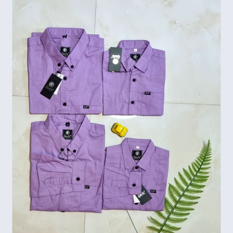 Kemeja KERAH FORMAL dewasa/anak warna LILAC