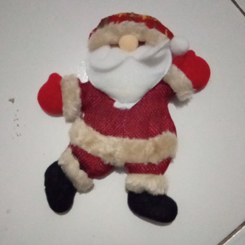 hiasan natal boneka gantung santa