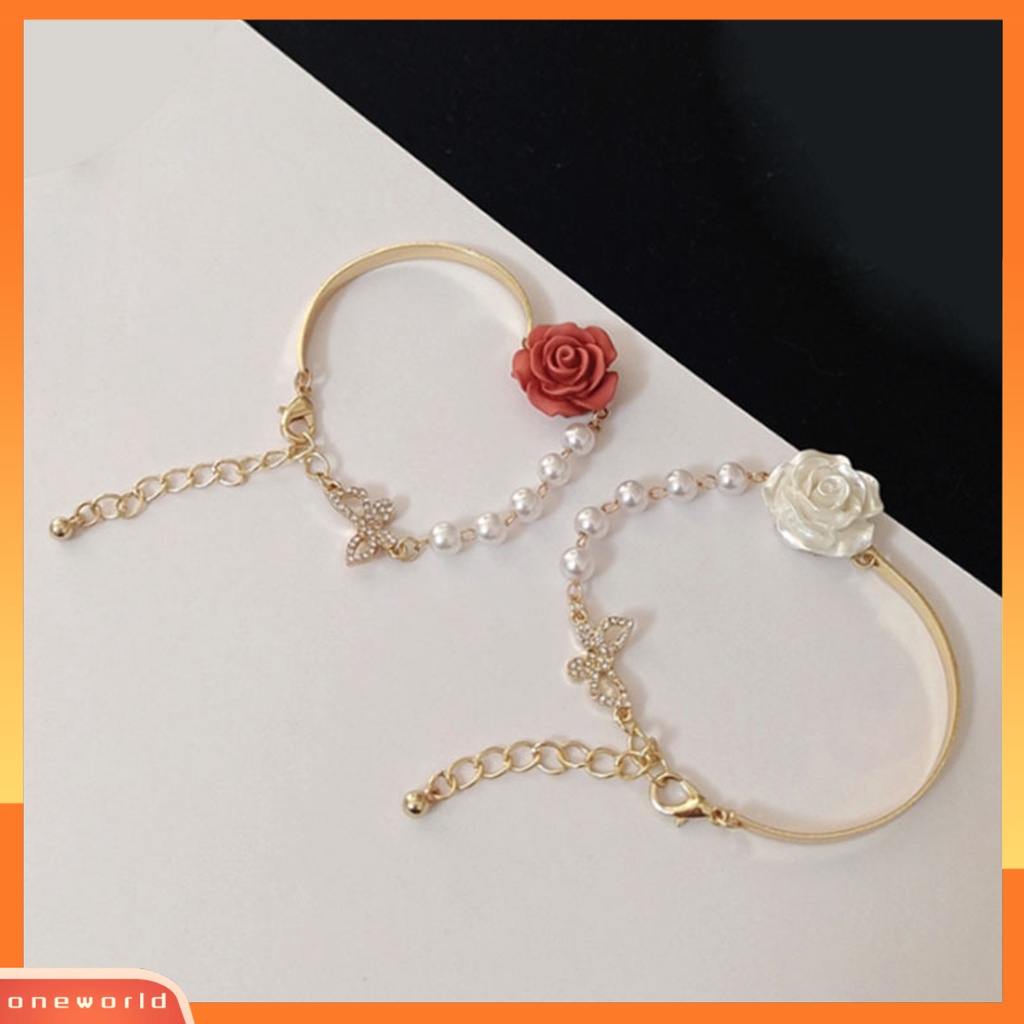 [ONE] Women Bracelet Eye-catching Tahan Aus Tembaga All-Match Women Butterfly Bracelets Hadiah Perhiasan Untuk Gadis