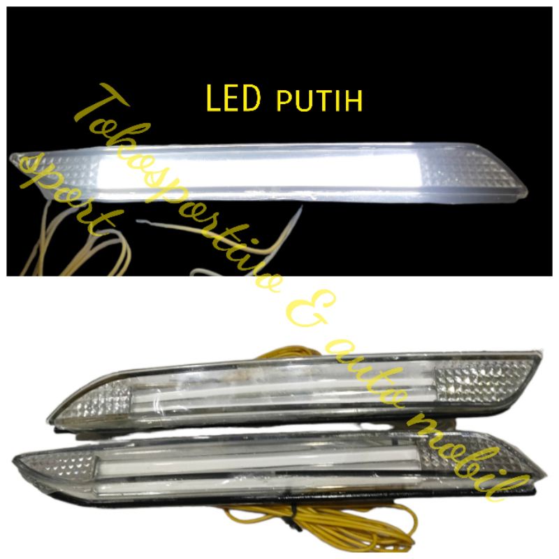 Lampu LED Reflektor bumper belakang Honda all new jazz 2008-2013 LED model LED Audi reflektor merah