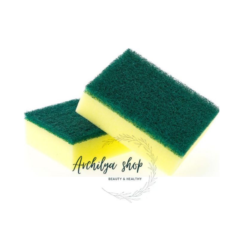 Spon Cuci Piring 2 lapis Busa Pembersih Alat Rumah Tangga