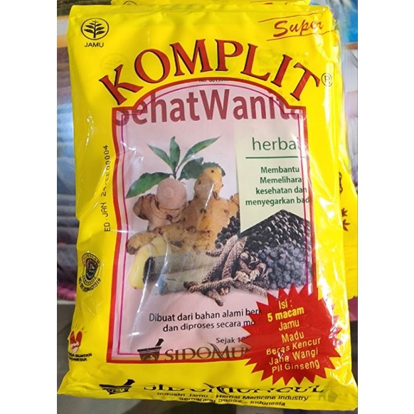 jamu komplit sehat wanita sachet sido muncul