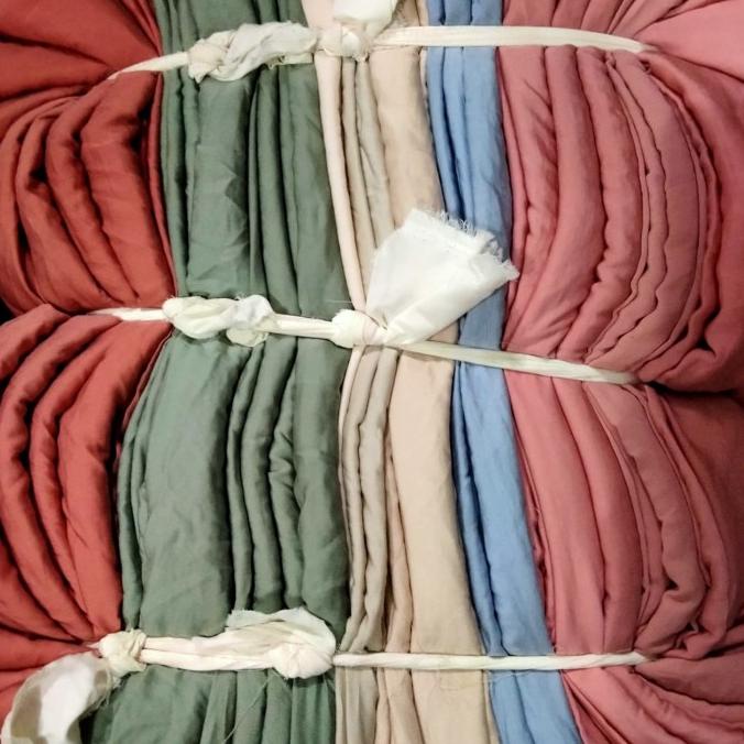 KAIN KILOAN MURAH SATIN POLOS//AKFA COLLECTION