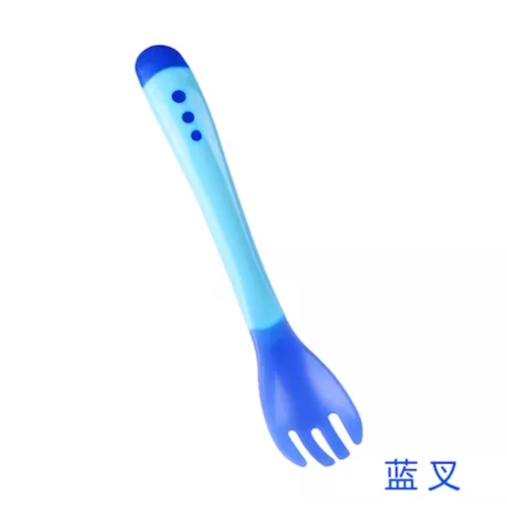 Nama Deptstore - Sendok Makan Bayi / Garpu Makan Bayi Sensor Panas / Spoon Fork Set