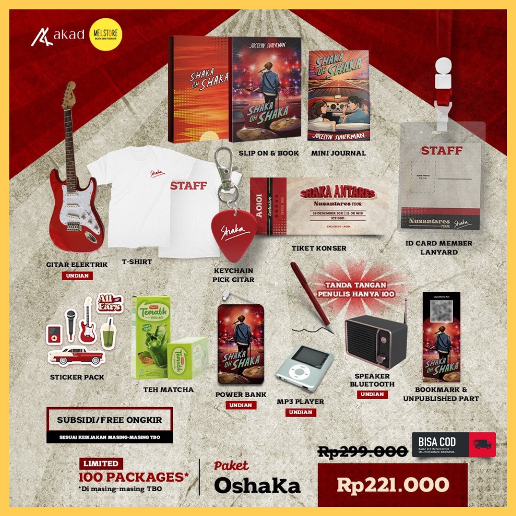 Buku Novel Shaka Oh Shaka (Paket Shaka) - Jocelyn Suherman