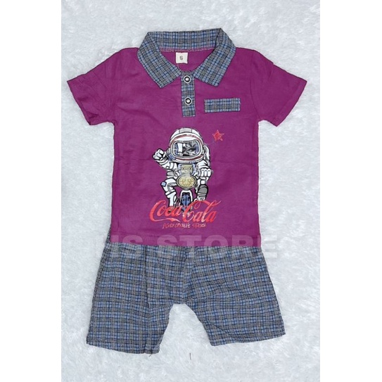 HARGA GROSIR!! SET CELANA KAOS KERAH IMPORT ASTRONOUT