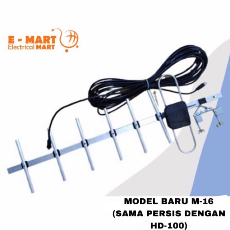 ANTENNA DIGITAL HD-100 + KABEL 10M Antena TV Outdoor HD 100