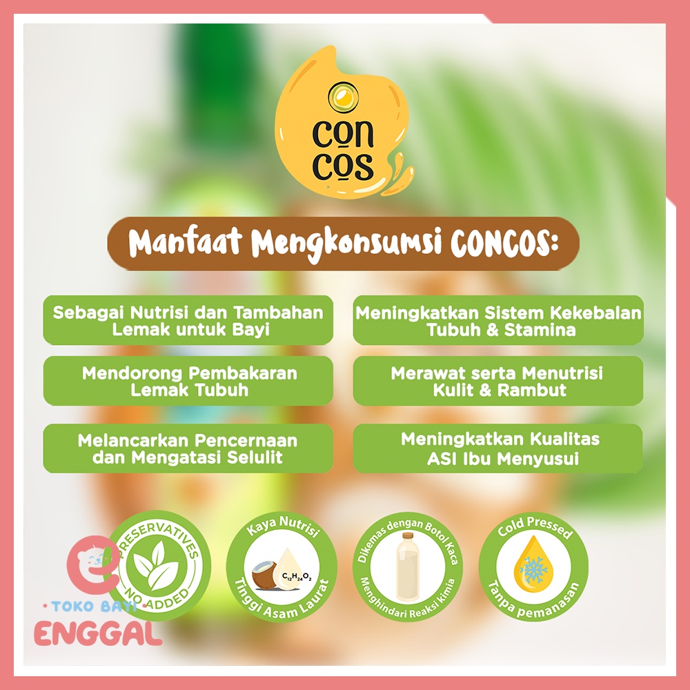 SALE DISKON 50% Concos Virgin Coconut Oil