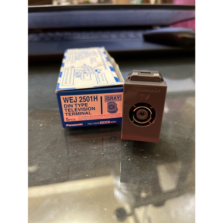 Panasonic Modul Antena TV Grey Style Black Minimalis WEJ2501H / WEJ 2501H