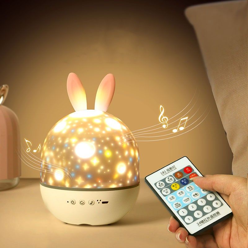 Lampu Tidur Proyektor Langit Bintang + Speaker Bluetooth + Remote + Auto Off