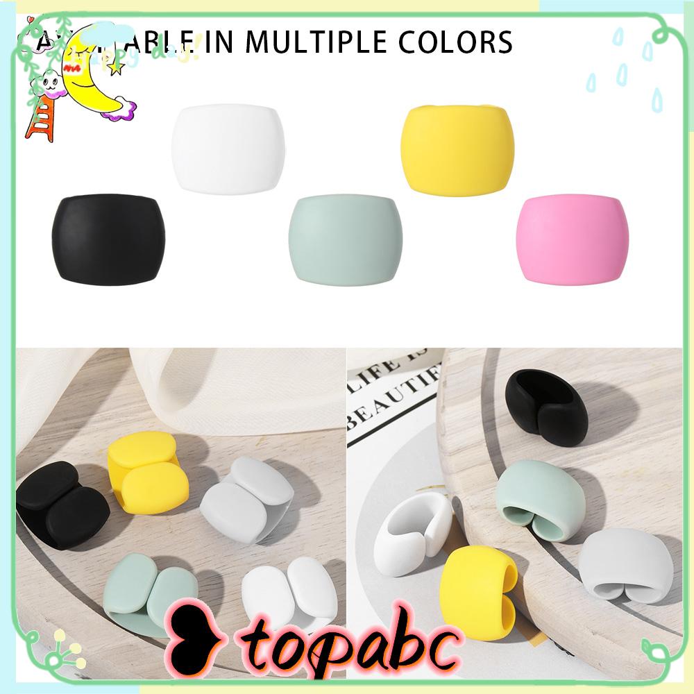 Top 2pcs Klip Kabel Desktop Silicone Organizer Clamp Wires Management Fastener Buckle Line Fixer Holder