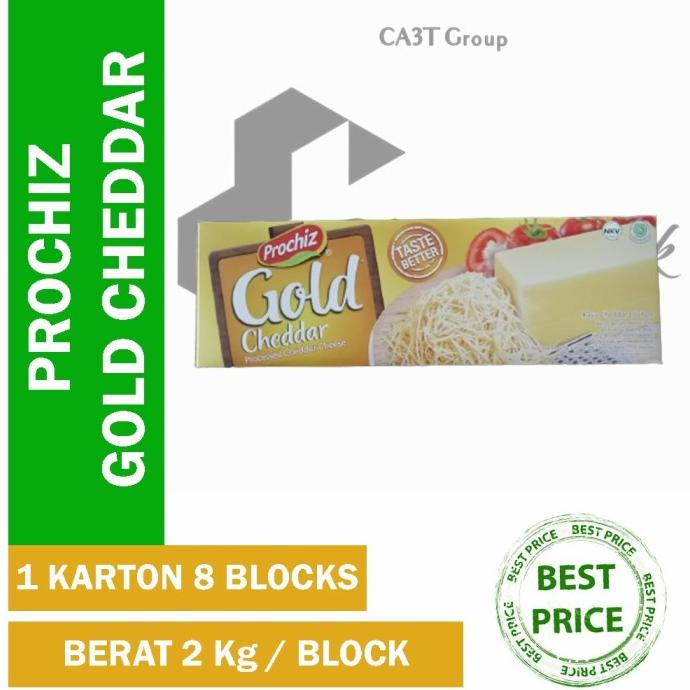 

Keju Prochiz Gold Cheddar 2Kg Khusus Grab & Gojek TERLARIS TERPERCAYA ORIGINAL