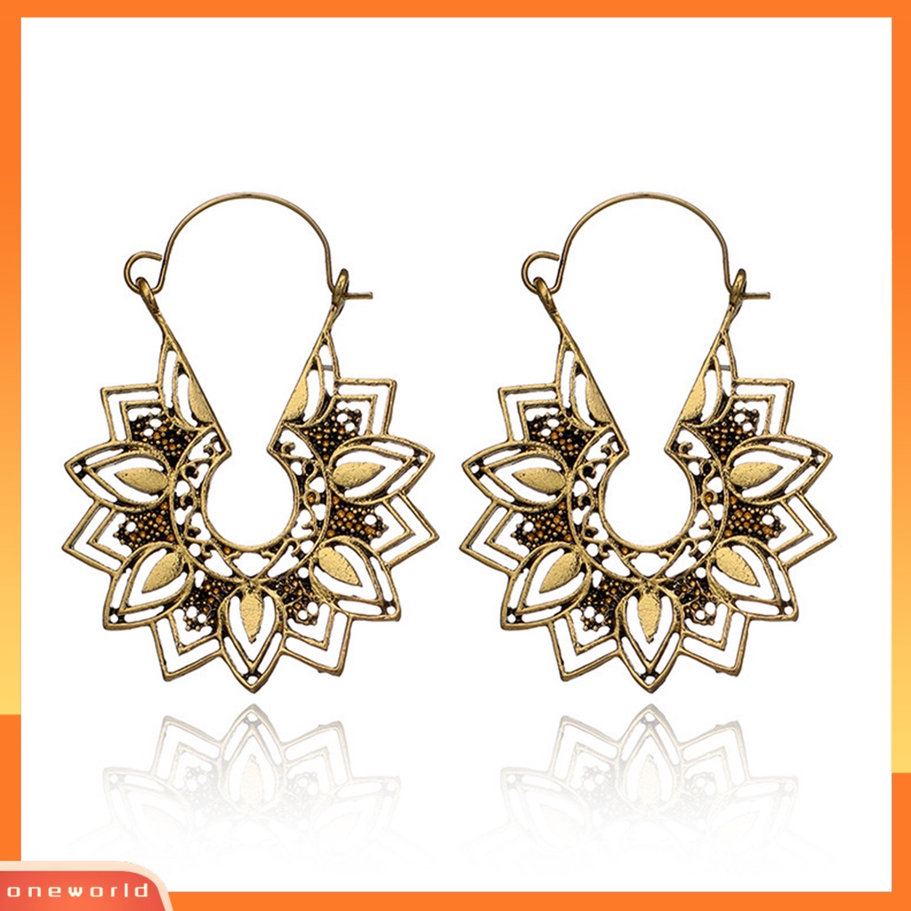 [WONE] Anting Gantung Bahan Alloy Tahan Aus Anting Menjuntai Desain Unik Untuk Pesta