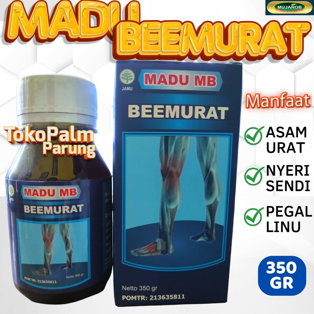 Madu MB Beemurat 350gr Asli Untuk Asam Urat Pegal Linu Nyeri Sendi Rematik