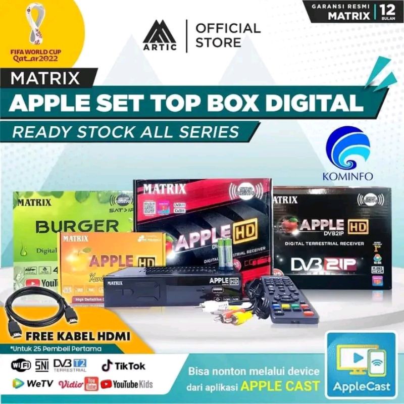 SET TOP BOX MATRIX APPLE HD